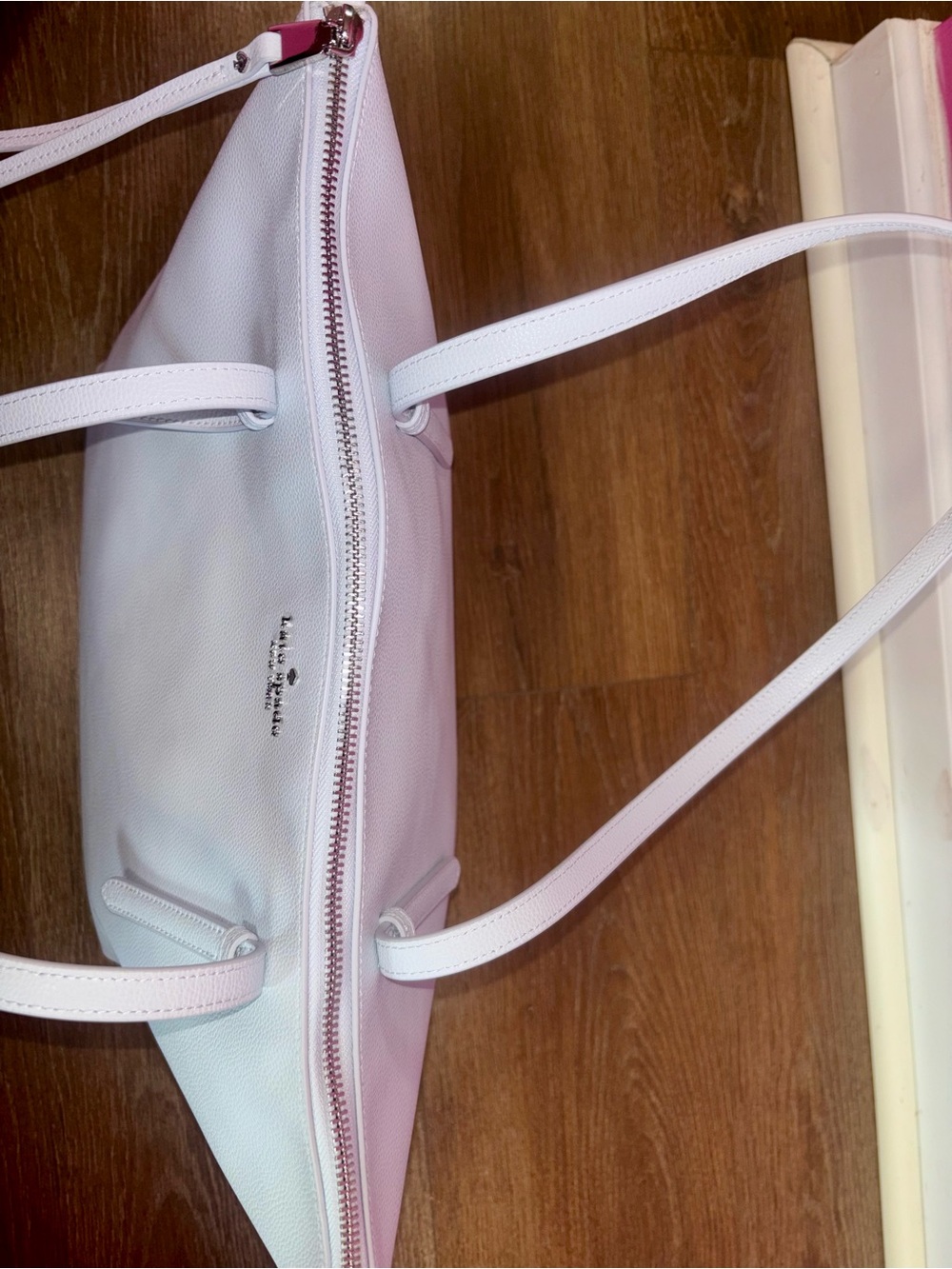 Kate Spade pale blue leather tote & pebbled leather wallet Duo NWT! MSRP $638! - Picture 2 of 16